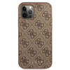 Guess 4G Metal Gold Logo - iPhone 12 / iPhone 12 Pro Case (brown)