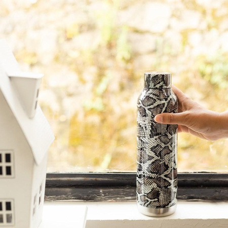 Quokka Solid - Stainless Steel Thermal Bottle 630 ml (Snake Print)