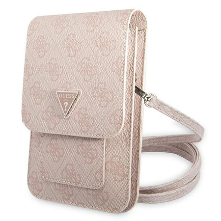 Guess Wallet 4G Triangle Logo Phone Bag - Smartphone and Accessory Bag (Pink)