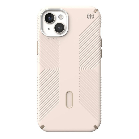 Speck Presidio2 Grip ClickLock & Magsafe - Coque iPhone 15 Plus / iPhone 14 Plus (Bleached Bone / Heirloom Gold / Hazel Brown)