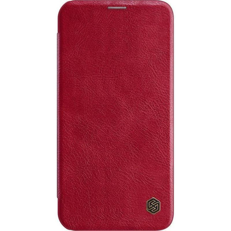 Nillkin Qin bőr tok - tok Apple iPhone 12 Pro Max készülékhez (piros)