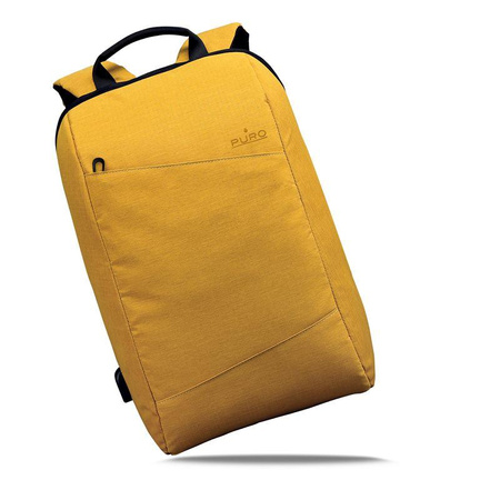 PURO Byday - Rucksack mit externem USB-Anschluss für MacBook Pro 15" / Notebook 15.6" (gelb)