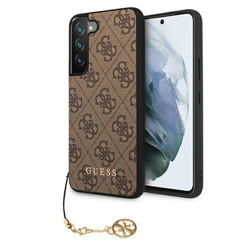 Guess 4G Charms Collection - Etui Samsung Galaxy S22 (brązowy)