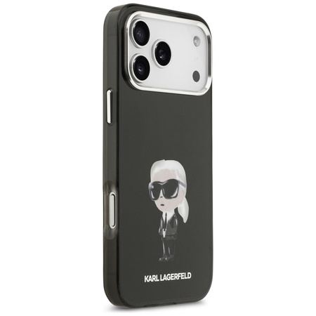 Etui do iPhone 17 Pro Max do MagSafe Karl Lagerfeld Logo Oryginalny Czarny