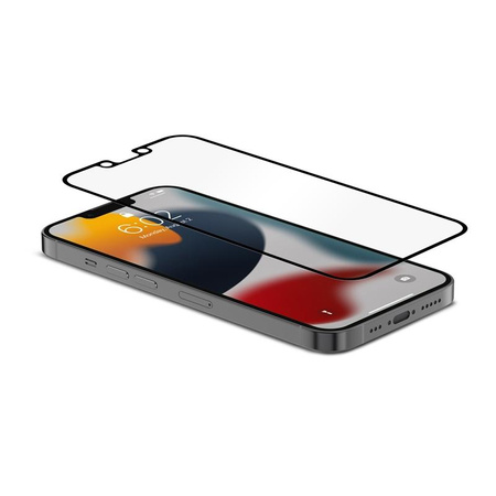 Moshi iVisor AG - Matowa folia ochronna na ekran iPhone 13 / iPhone 13 Pro (czarna ramka)