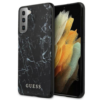 Guess Marble - Samsung Galaxy S21+ Case (black)