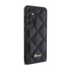 Kovové logo Guess Quilted – pouzdro Samsung Galaxy S23 FE (černé)