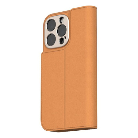 Moshi Overture MagSafe - Leather 3-in-1 flip case for iPhone 16 Pro (Caramel Brown)