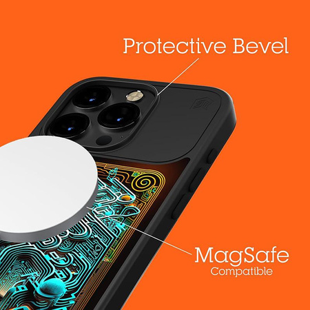 STM Reveal Warm MagSafe - iPhone 15 Pro Case (Black Realm)
