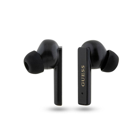 Guess Printed Logo - TWS Bluetooth headphones + charging case (black)