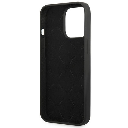 Guess Silicone Triangle Logo - Coque iPhone 13 Pro (noir)