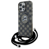 Karl Lagerfeld IML Crossbody Monogram Karl & Choupette Head MagSafe - Etui iPhone 16 Pro Max (czarny)