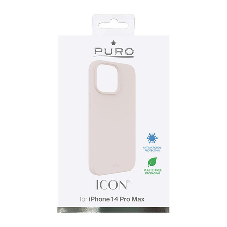 PURO ICON Cover - Case for iPhone 14 Pro Max (pink sand)