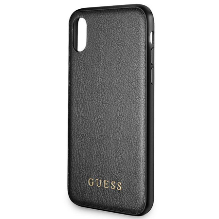 Guess Iridescent - Pouzdro pro iPhone Xs / X (černé)