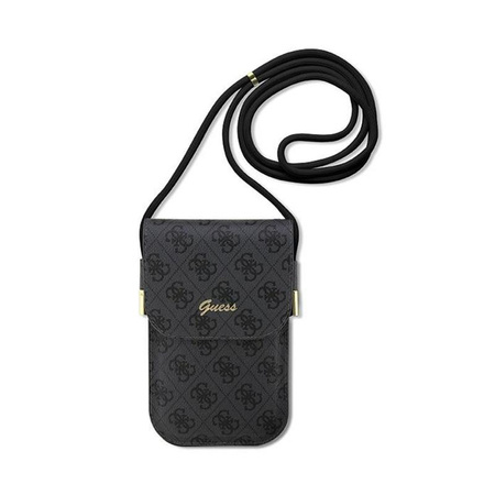 Guess 4G Metal Script Logo - Crossbody taška na telefon (černá)
