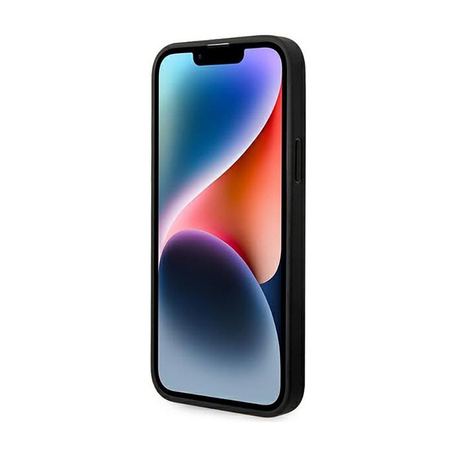 Karl Lagerfeld Monogram Stripe - Case for iPhone 14 Plus (Brown)