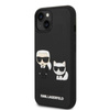 Karl Lagerfeld Ikonik 3D Karl & Choupette - Coque iPhone 14 Plus (noir)