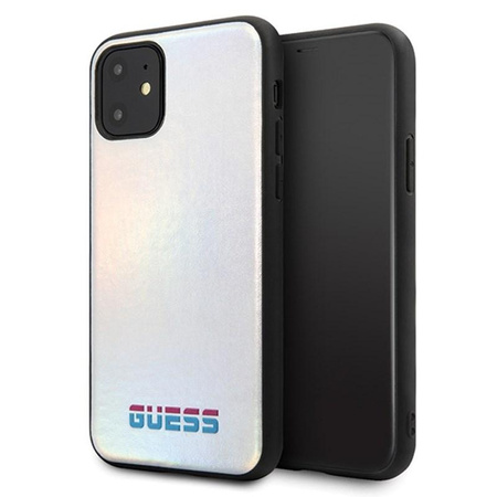 Guess Iridescent - Coque iPhone 11 Pro Max (Argent)