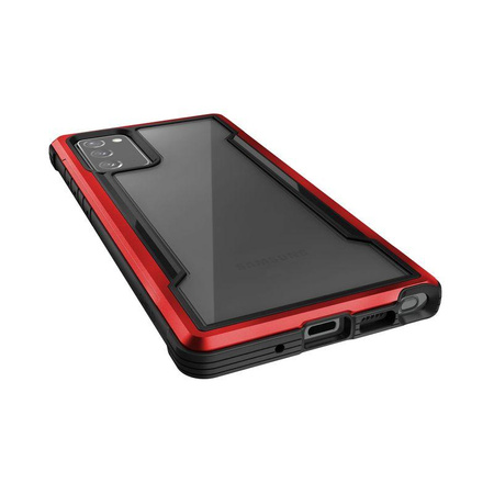 X-Doria Raptic Shield - Étui en aluminium pour Samsung Galaxy Note 20 (Test de chute 3m) (Rouge)