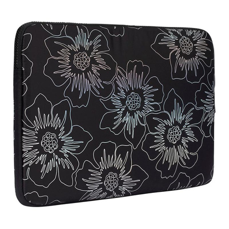 Kate Spade New York Puffer Sleeve - obal na MacBook Pro 14" / Notebook 14" (Hollyhock Iridescent Black)