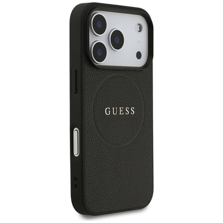 Guess Grained Ring MagSafe - Hülle iPhone 17 Pro (schwarz)
