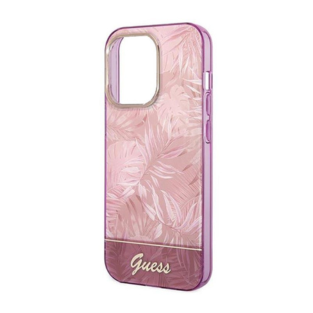 Guess Jungle Tasche - iPhone 14 Pro Max Tasche (Rosa)