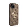 Guess 4G Big Metal Logo - iPhone 15 Tasche (braun)