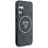 Guess 4G Glitter Triangle Buttons MagSafe - étui pour Samsung Galaxy S25+ (noir)