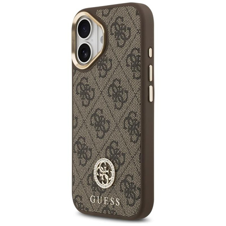 Guess 4G Strass Logo MagSafe - Case iPhone 17 (Brown)