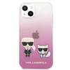 Karl Lagerfeld Ikonik & Choupette - iPhone 13 Mini Tasche (rosa)