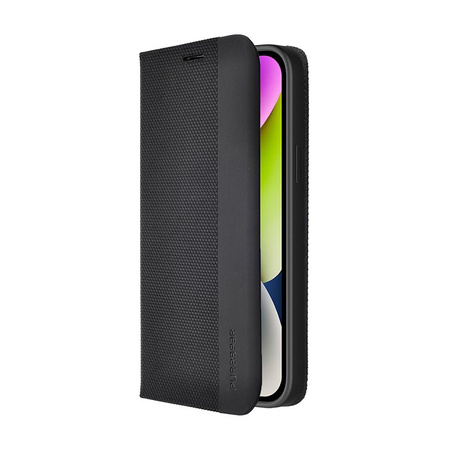 PureGear WALLET Serie - iPhone 14 Klapptasche (schwarz)
