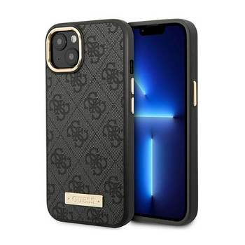 Guess 4G Logo Plate MagSafe - pouzdro pro iPhone 14 Plus (černé)