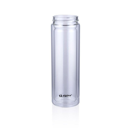 Alpina - Glass thermal bottle (double wall) 450 ml