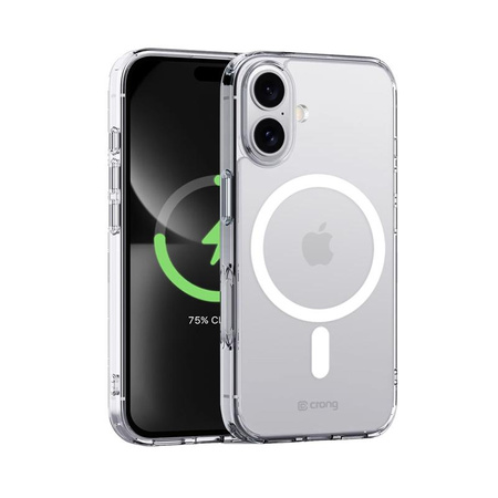 Crong Clear MAG Cover - Étui MagSafe pour iPhone 16 Plus (transparent)