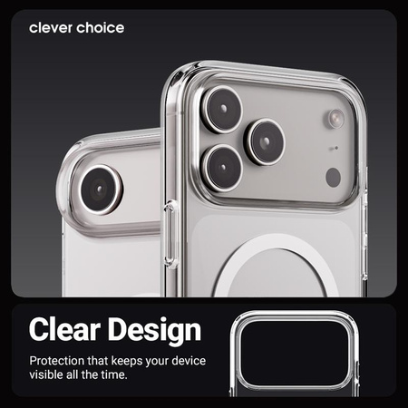 Transparente magsafe Hülle für iPhone 17 PRO MAX crong farblos magnthetic