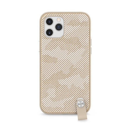 Moshi Altra - Case with detachable lanyard iPhone 12 / iPhone 12 Pro (SnapTo system) (Sahara Beige)