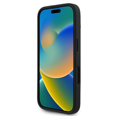 Karl Lagerfeld steppelt aláírás - iPhone 16 Plus tok (fekete)