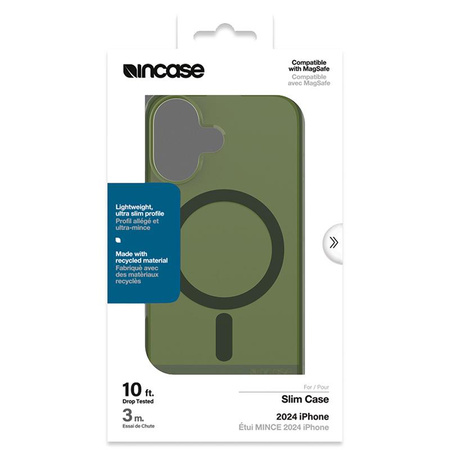 Incase Slim Case MagSafe - pouzdro pro iPhone 16 (Highland Green)