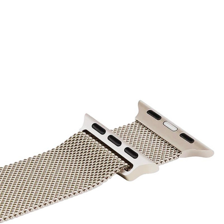 Crong Milano Steel - Edelstahlarmband für Apple Watch 38/40/41 mm (champagner)
