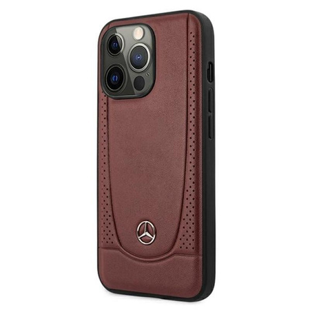 Mercedes Leather Urban Line - iPhone 13 Pro Max Case (red)