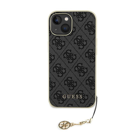 Guess 4G Charms Kollektion - iPhone 15 Tasche (grau)