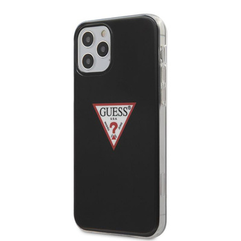 Guess Triangle Logo - pouzdro pro iPhone 12 / iPhone 12 Pro (černé)