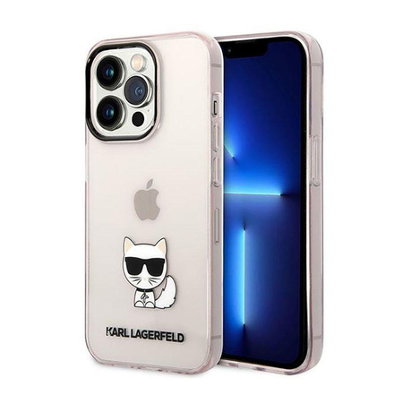 Karl Lagerfeld Choupette Body - iPhone 14 Pro tok (rózsaszín)