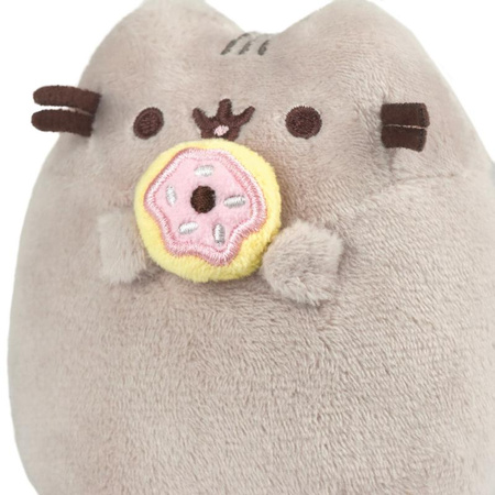 PUSHEEN PUSHEEN CAT MASCOT, Plüschkatze mit Donut, Plüsch, 13 cm
