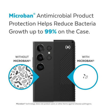 Speck Presidio2 Grip - protiskluzové pouzdro pro Samsung Galaxy S23 Ultra (černá/černá/bílá)