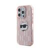 Karl Lagerfeld IML Choupette Head & Monogram - iPhone 15 Pro Max Case (pink)