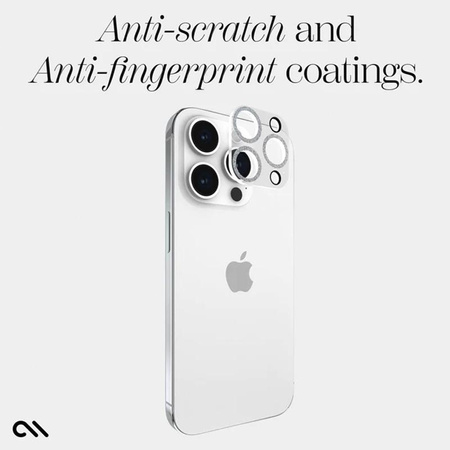 Case-Mate Sparkle Lens Protector - Schutzglas für die iPhone 15 Pro / iPhone 15 Pro Max Kamera (Twinkle)