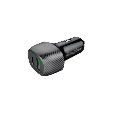 Energizer Ultimate - Chargeur de voiture USB-C & USB-A 38W PD + QC3.0 (Noir)