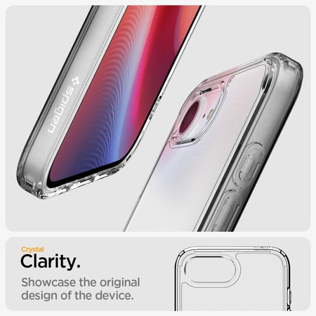 Spigen Ultra Hybrid - Coque pour iPhone 16e (Transparent)