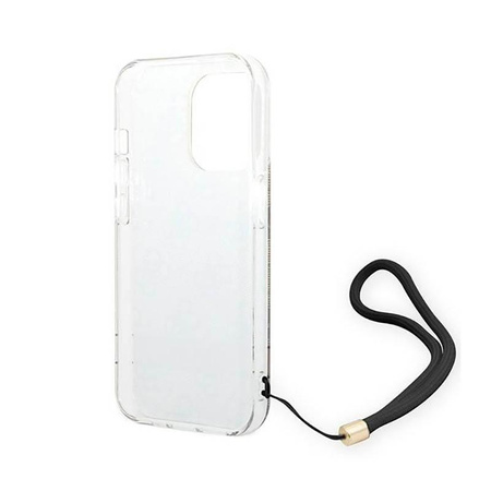 Guess 4G Print Cord - Case for iPhone 14 Pro (Brown)